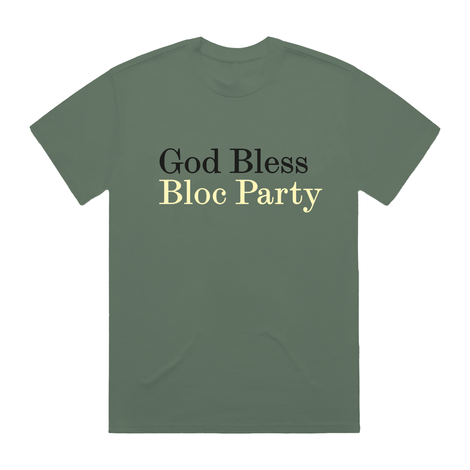 God Bless Tee (Forest Green) – Bloc Party